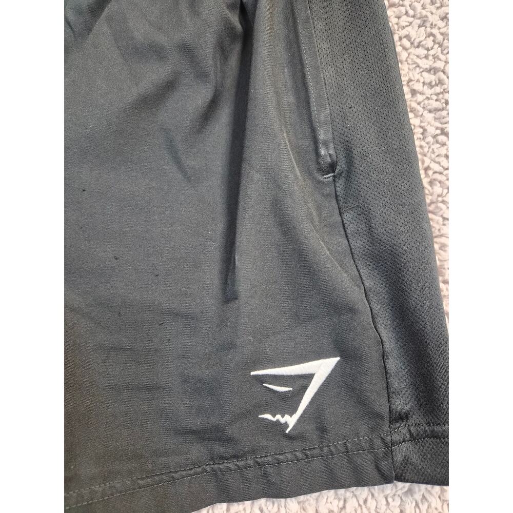 Gymshark Athletic Tennis Shorts Men's Size S Black Zippered Pockets (0648)